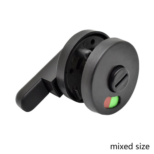Black Plastic Privacy Occupied Public Toilet for Latch For 1