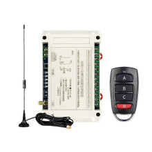 AC100V-400V 4CH Wireless Remote Control 30A Electric Door Garage Doors Switch LED Light Switch Relay+Receiver 315Mhz