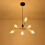 Adjustable E27 Base Light Socket Splitter Gooseneck-four heads 6