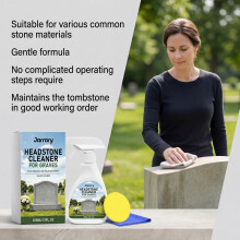 Jarrary Tombstone Cleaner Polish Spray, Gentle Stain Remover for Granite, Marble, Concrete and All Stone Surfaces
