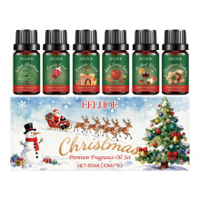 EELHOE Christmas Essential Oil Set Indoor Home Air Freshener Long-Lasting Comforting Holiday Fragrance Aromatherapy
