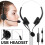 USB Headset with Mic Noise-Cancelling Lightweight Wired for 2
