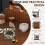 K-Cup Storage Organizer Wooden Base Metal Basket 3