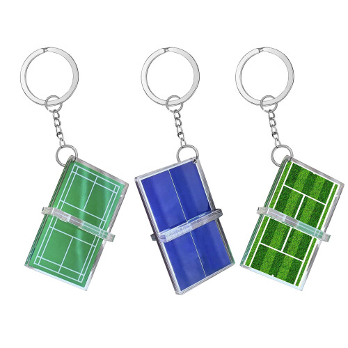 Creative Shuttlecock Keychain Shuttlecock/Table-badminton court 1