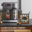 K-Cup Storage Organizer Wooden Base Metal Basket 6