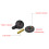 Black Plastic Privacy Occupied Public Toilet for Latch For 4