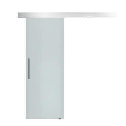 Schuifdeur van matglas met handgreep, 90x205 cm