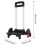 Aluminium Alloy Backpack Trolley with 6-6 round crystal red 6