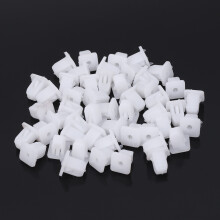 50 Stück weiße quadratische-Weiß