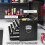 Lockable Steel Toolbox with 3 Drawers, Black 6