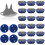 Cricket-Schuh-Stollen, einschraubbare Cricket-Spikes,-Blau 1