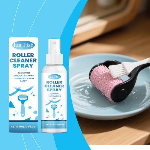 JUE FISH Roller Cleaner Spray – Clean Roller Stains, Improve Smoothness, Keep Clean, Restore and Maintain 100ml 1