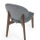 2 x Artemis Walnut and Grey Fabric Dining Chairs 7