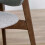 2 x Artemis Walnut and Grey Fabric Dining Chairs 9