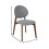 2 x Artemis Walnut and Grey Fabric Dining Chairs 11