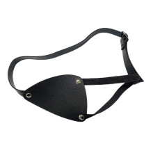 Masque pour les yeux de pirate en Pu pour Halloween,-Gauche