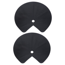 Housse En Caoutchouc Design Texturé Pour Etagère Tournante-Noir