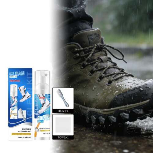JAKEHOE Sneaker Cleaning Kit Daily Shoe Cleaner Mild Formula Multi-Material Portable 1