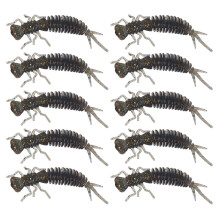 Ruimatai Fishing Lures Lifelike Larvae Soft Baits 12pcs