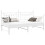 VidaXL vidaXL Daybed Frame White 107 x 203 cm Steel 2