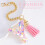 Personalized Initial Keychain Handle for Tumbler with 1