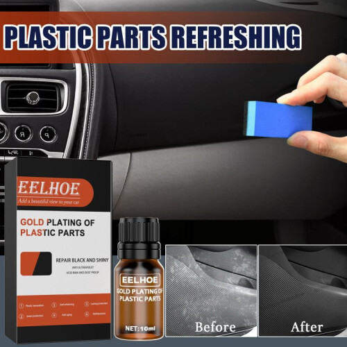 EELHOE Plastic Crystal Coating Liquid Car Dashboard Interior Plastic Restore Shine Protection 2