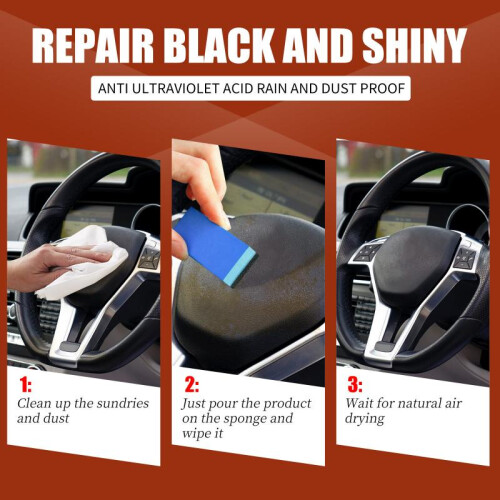 EELHOE Plastic Crystallization Liquid Car Dashboard Interior Plastic Restorer Polishing Coating Protective Agent 20ml 2