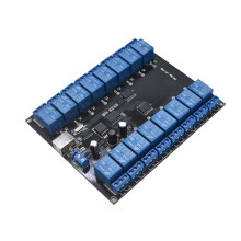 16-Channel 9-36V USB Controlled SPDT Relay Module, Opto-Isolated Board with SRD-5VDC-SL-C