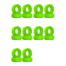 20pcs 1.9in Silicone Rubber Tire Wheels Insert Foam for TRX4 Axial SCX10 Pro/Capra TF2/GEN8/MST Green