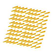 100Pcs Level Wedges Tile Spacers for Flooring Leveler-Yellow