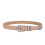 Ceinture occidentale rétro en cuir véritable pour-Abricot 1