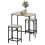 Bartisch-Set mit 2 Stühlen, Naturholz 2