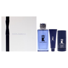 K Dolce and Gabbana Men 3 Pc Gift Set 3.3oz EDP, 1.69oz Gel, Deo
