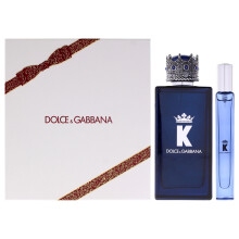 K Dolce and Gabbana Men 2 Pc Gift Set 3.3oz Parfum, 0.33oz Mini