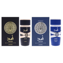 Lattafa Kit Men 2 Pc 3.4oz Asad EDP, 3.4oz Asad Zanzibar EDP