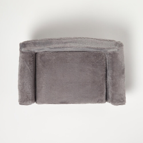 Homescapes (Large - 59 x 36 x 29 cm) Small Plush Fold Out Sofa Pet Bed - Beige