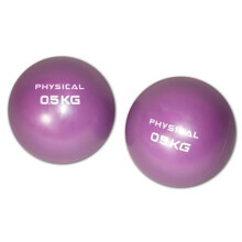PHYSICAL Weighted Toning Balls, ideal for pilates and toning muscles. 1 pair of 0.5kg or 1kg weights