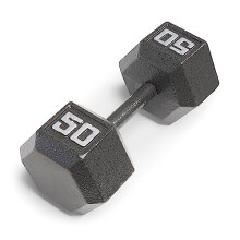 Marcy 50lb Cast Iron Hex Dumbbell, Single, IV-2050