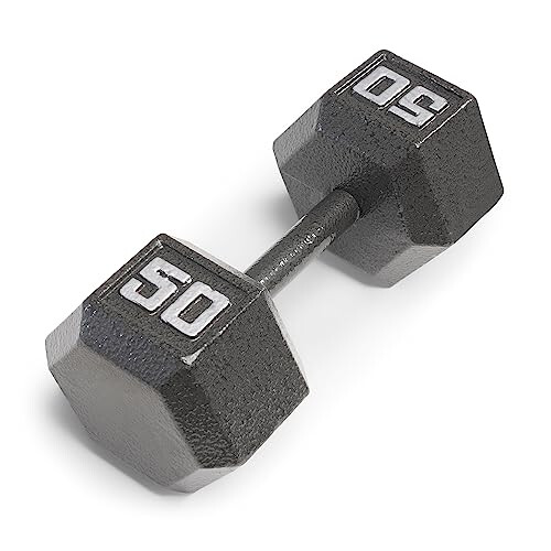 Marcy Marcy 50lb Cast Iron Hex Dumbbell, Single, IV-2050