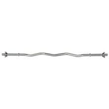 VIAVITO 4ft Standard 1'' Weight Lifting EZ Curl Chrome Barbell Bar with Spinlock Collars