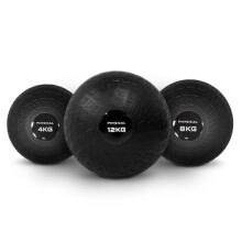 PHYSICAL 8kg Slam Ball - Non-bounce, Weighted Rubber Ball - Gym, Home or PT Use - Strengthens & Conditions.