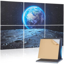 VEVOR 6 Pack Art Acoustic Panels, 70.87 x 47.24 x 0.4 inch Soundproof Wall Tiles, Self Adhesive Decorative Sound Dampening Absorbing Boards for Home,