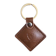 YARONGTECH 13.56MHZ ISO14443A M1 chip Genuine Leather rfid Key Tag For Door entry Access control (pack of 10)