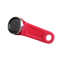 YARONGTECH TM1990 DS1990A-F5 Dallas ibutton with metal ring red/black/yellow color handle (Red)