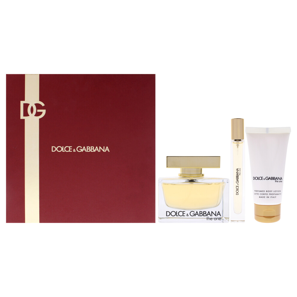 Dolce Und Gabbana The One Dolce And Gabbana Women 3 Pc Gift Set 2.5Oz Edp, Mini, Lotion