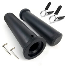 Rexhubro Olympic Adapter Sleeve 11"(2 PCS),Converts 1" Standard Weight Plate Posts to 2" Olympic Weight Plate Posts,Heavy Duty Nylon and Removable end