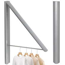RELONGGI Foldable Coat Hangers, Wall Hanger Wall Mounted Retractable Drying Rack, 0.43'' 1.1CM Thickness Space Saving Laundry Racks and Closet