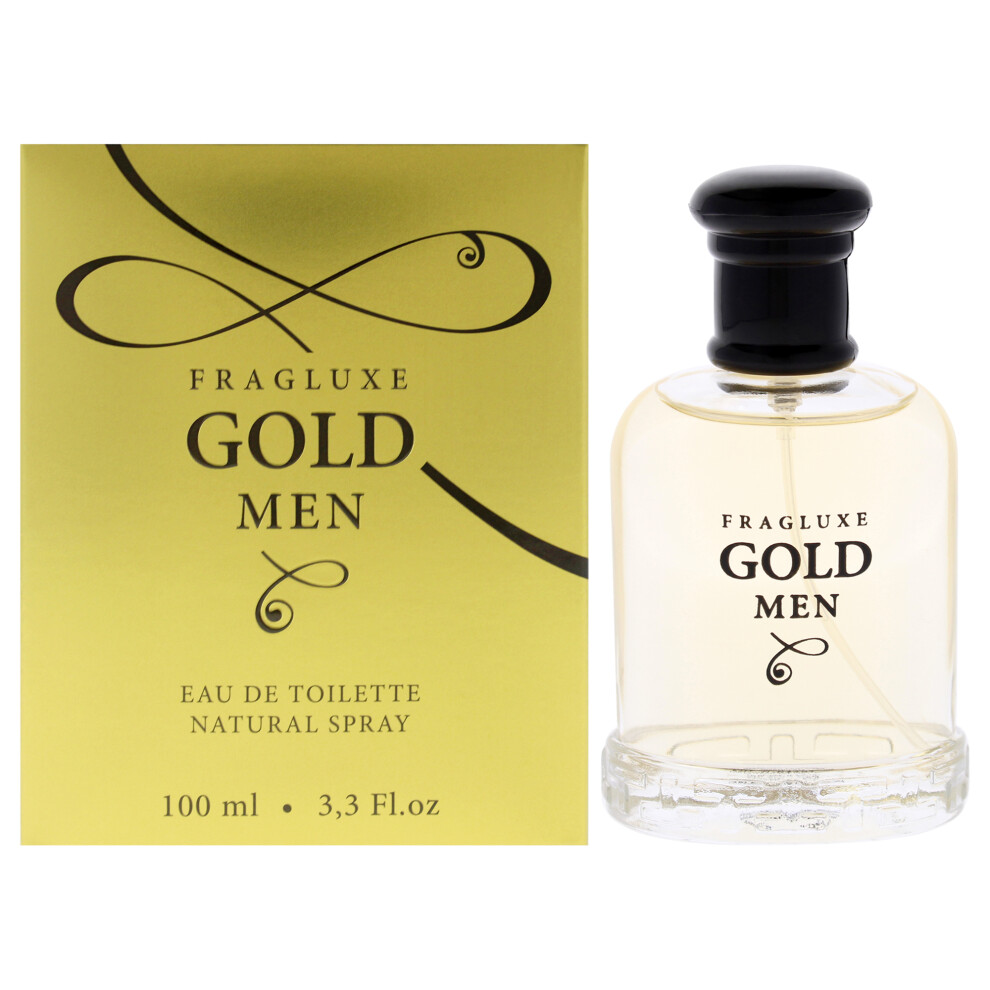 Fragluxe Gold Cologne by Fragluxe 100 ml Eau De Toilette Spray for Men - Image 2