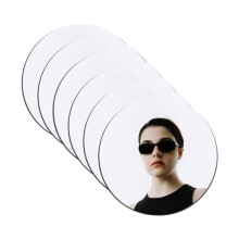 TAIANJI 6 Pcs Acrylic Round Mirrors Non Glass Round Mirror Plate, Mirror Wall Stickers DIY for Home Living Room Bedroom Sofa TV Setting Wall