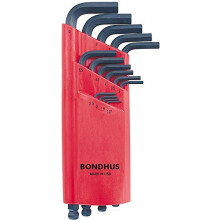 Bondhus 10995 Set of 15 Balldriver L-wrenches, ProGuard Finish, sizes 1.27-10mm by Bondhus